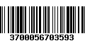 Código de Barras 3700056703593