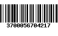 Código de Barras 3700056704217