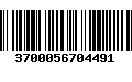 Código de Barras 3700056704491