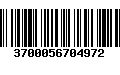 Código de Barras 3700056704972