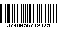 Código de Barras 3700056712175