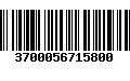 Código de Barras 3700056715800