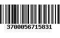 Código de Barras 3700056715831