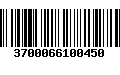 Código de Barras 3700066100450