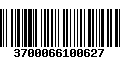 Código de Barras 3700066100627