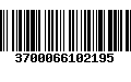 Código de Barras 3700066102195