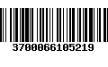 Código de Barras 3700066105219