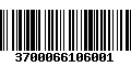 Código de Barras 3700066106001