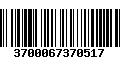 Código de Barras 3700067370517