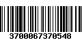 Código de Barras 3700067370548