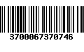 Código de Barras 3700067370746