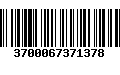 Código de Barras 3700067371378