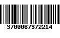 Código de Barras 3700067372214