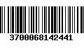 Código de Barras 3700068142441