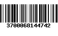 Código de Barras 3700068144742