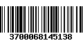 Código de Barras 3700068145138