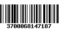 Código de Barras 3700068147187