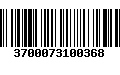 Código de Barras 3700073100368