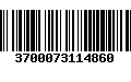 Código de Barras 3700073114860