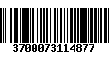 Código de Barras 3700073114877