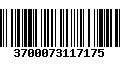 Código de Barras 3700073117175