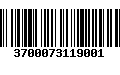 Código de Barras 3700073119001