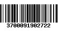 Código de Barras 3700091902722