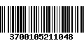 Código de Barras 3700105211048