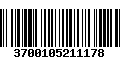 Código de Barras 3700105211178