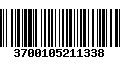 Código de Barras 3700105211338