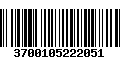 Código de Barras 3700105222051