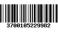 Código de Barras 3700105229982