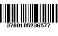 Código de Barras 3700105236577