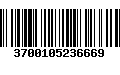 Código de Barras 3700105236669