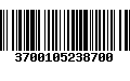 Código de Barras 3700105238700