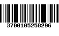 Código de Barras 3700105258296