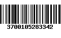 Código de Barras 3700105283342