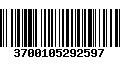 Código de Barras 3700105292597