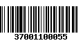 Código de Barras 37001100055