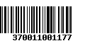 Código de Barras 370011001177