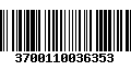 Código de Barras 3700110036353