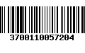 Código de Barras 3700110057204