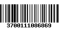 Código de Barras 3700111086869