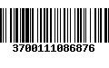 Código de Barras 3700111086876