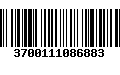 Código de Barras 3700111086883