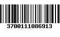 Código de Barras 3700111086913