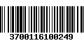 Código de Barras 3700116100249