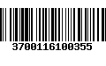 Código de Barras 3700116100355