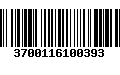 Código de Barras 3700116100393