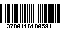 Código de Barras 3700116100591